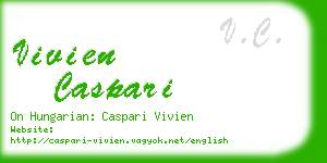 vivien caspari business card